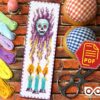 Cross Stitch Bookmark Pattern "Magic Skull" – Download in PDF