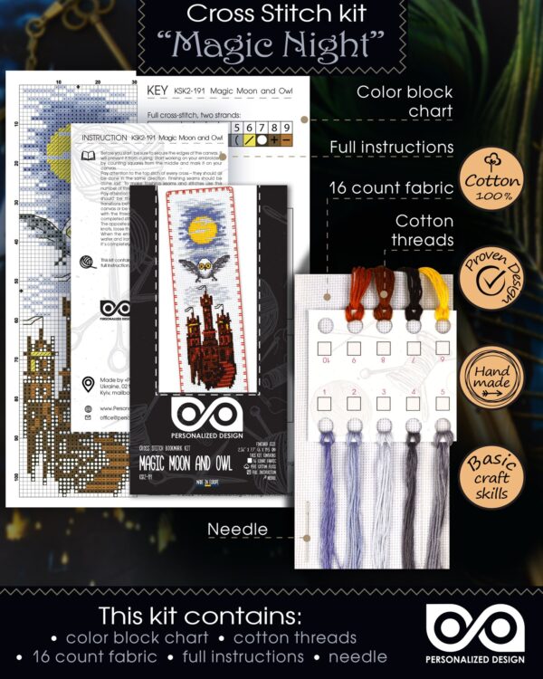 Bookmark Cross Stitch Kit "Magic Night"