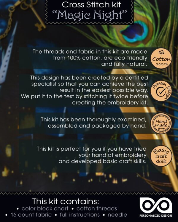 Bookmark Cross Stitch Kit "Magic Night"