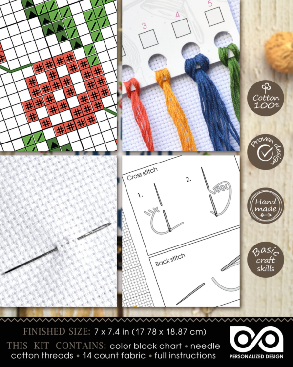 Quote Cross Stitch Kit "Sorry I'm late I didn't want to come"