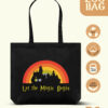 Shopping Tote Bag "Harry Potter: Let The Magic Begin" (Black Color)