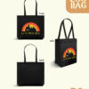 Shopping Tote Bag "Harry Potter: Let The Magic Begin" (Black Color)