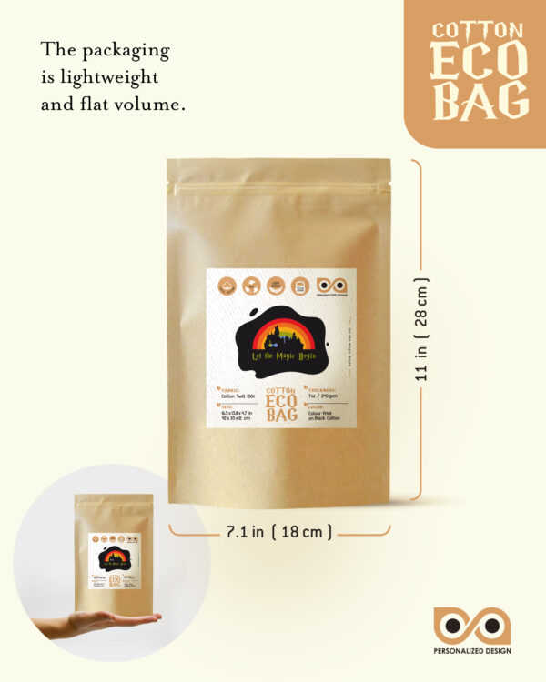 Shopping Tote Bag "Harry Potter: Let The Magic Begin" (Black Color)