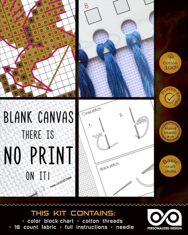 Counted Cross Stitch Bookmark Kit "The Hunger Games: Mockingjay"