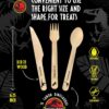 Disposable Wooden Cutlery Set "Jurassic Forks"