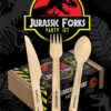 Disposable Wooden Cutlery Set "Jurassic Forks"