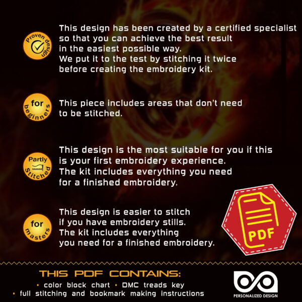 Bookmark cross stitch pattern "The Hunger Games: Mockingjay" - Download in PDF