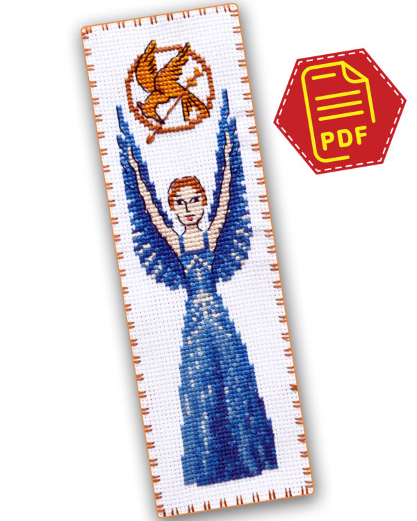Bookmark cross stitch pattern "The Hunger Games: Mockingjay" - Download in PDF