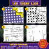 LSU Tigers logo counted cross stitch block chart - 04