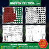Boston Celtics Logo Counted Cross Stitch Pattern - Download in PDF