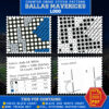 Dallas Mavericks Logo Counted Cross Stitch Pattern - Download in PDF