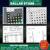 Dallas Stars Logo Counted Cross Stitch Pattern - Download in PDF