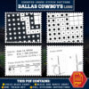 Dallas Cowboys Logo Counted Cross Stitch Pattern - Download in PDF