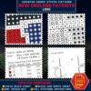 New England Patriots Logo Counted Cross Stitch Pattern - Download in PDF