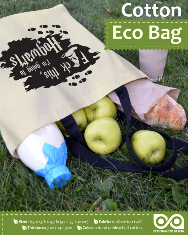 Shopping Tote Bag "Harry Potter: Fuck This, I'm Going to Hogwarts"