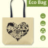 Shopping Tote Bag "Harry Potter: Heart"