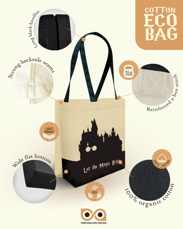 Shopping Tote Bag "Harry Potter: Let The Magic Begin"