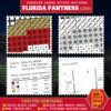 Florida Panthers Logo Counted Cross Stitch Pattern - Download in PDF