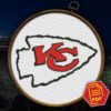 Kansas City Chiefs Logo Counted Cross Stitch Pattern - Download in PDF