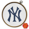 New York Yankees Logo Counted Cross Stitch Pattern - Download in PDF