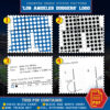 Los Angeles Dodgers Logo Counted Cross Stitch Pattern - Download in PDF
