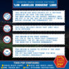 Los Angeles Dodgers Logo Counted Cross Stitch Pattern - Download in PDF