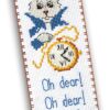 Counted Cross Stitch Bookmark Kit "Alice in Wonderland: White Rabbit"