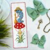 Counted Cross Stitch Bookmark Kit "Alice in Wonderland: Caterpillar"