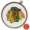Chicago Blackhawks Logo Counted Cross Stitch Pattern - Download in PDF