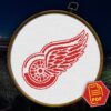 Detroit Red Wings Logo Counted Cross Stitch Pattern - Download in PDF