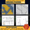 Indiana Pacers Logo Counted Cross Stitch Pattern - Download in PDF