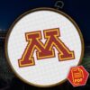 Minnesota Golden Gophers Logo Counted Cross Stitch Pattern - Download in PDF