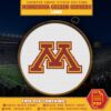 Minnesota Golden Gophers Logo Counted Cross Stitch Pattern - Download in PDF