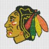 Chicago Blackhawks Logo Counted Cross Stitch Pattern - Download in PDF