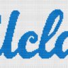 UCLA Bruins Logo Counted Cross Stitch Pattern - Download in PDF