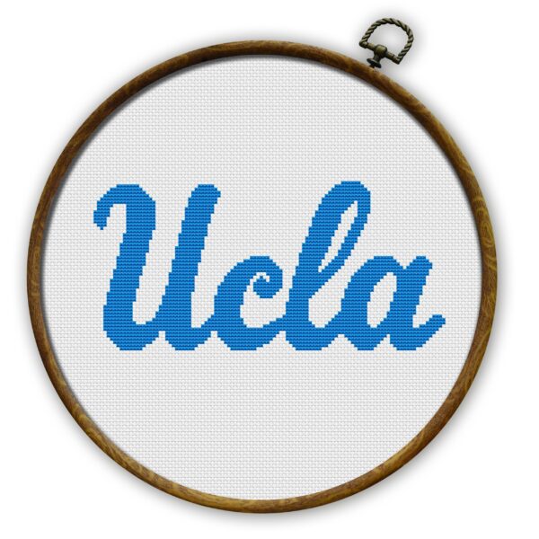 UCLA Bruins Logo Counted Cross Stitch Pattern - Download in PDF