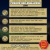 Purdue Boilermakers Logo Counted Cross Stitch Pattern - Download in PDF