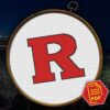 Rutgers Scarlet Knights Logo Counted Cross Stitch Pattern - Download in PDF