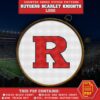 Rutgers Scarlet Knights Logo Counted Cross Stitch Pattern - Download in PDF