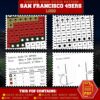 San Francisco 49ers Logo Counted Cross Stitch Pattern - Download in PDF