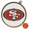 San Francisco 49ers Logo Counted Cross Stitch Pattern - Download in PDF