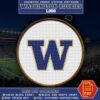 Washington Huskies Logo Counted Cross Stitch Pattern - Download in PDF