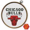 Chicago Bulls Logo Counted Cross Stitch Pattern – Download in PDF