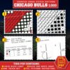 Chicago Bulls Logo Counted Cross Stitch Pattern – Download in PDF