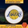 Los Angeles Lakers Logo Counted Cross Stitch Pattern – Download in PDF