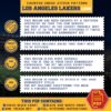 Los Angeles Lakers Logo Counted Cross Stitch Pattern – Download in PDF