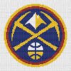 Denver Nuggets Logo Free Cross Stitch Pattern – Download in PDF
