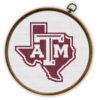 Texas A&M Aggies Logo Counted Cross Stitch Pattern - Download in PDF