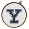Yale Bulldogs Logo Counted Cross Stitch Pattern - Download in PDF