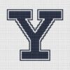 Yale Bulldogs Logo Counted Cross Stitch Pattern - Download in PDF